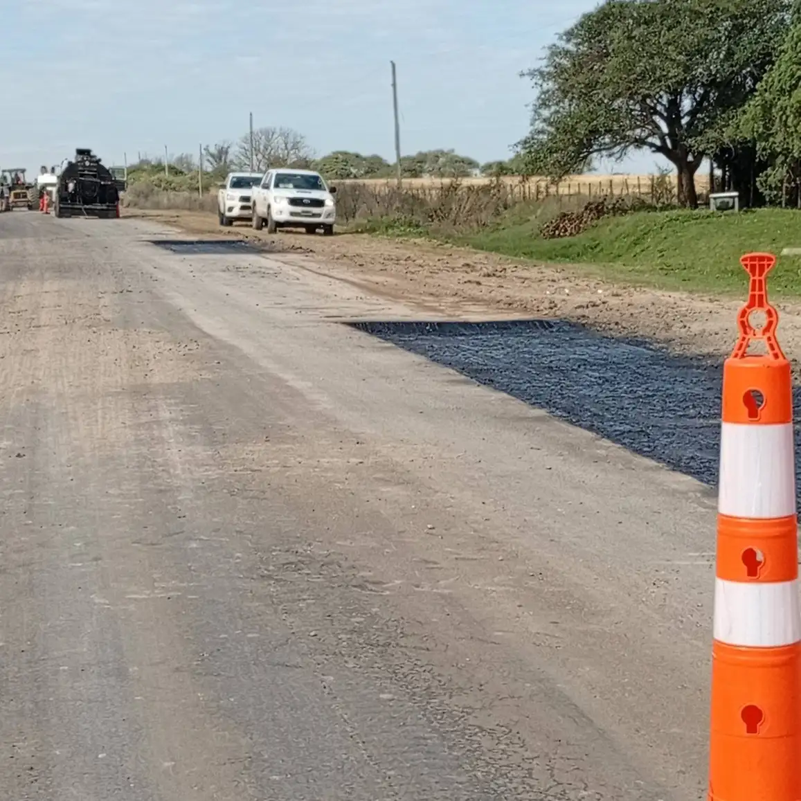 Trabajos de mantenimiento en el acceso al Sexto Distrito
