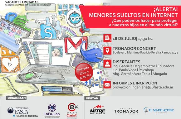 Charla sobre peligros en Internet en Tronador Concert