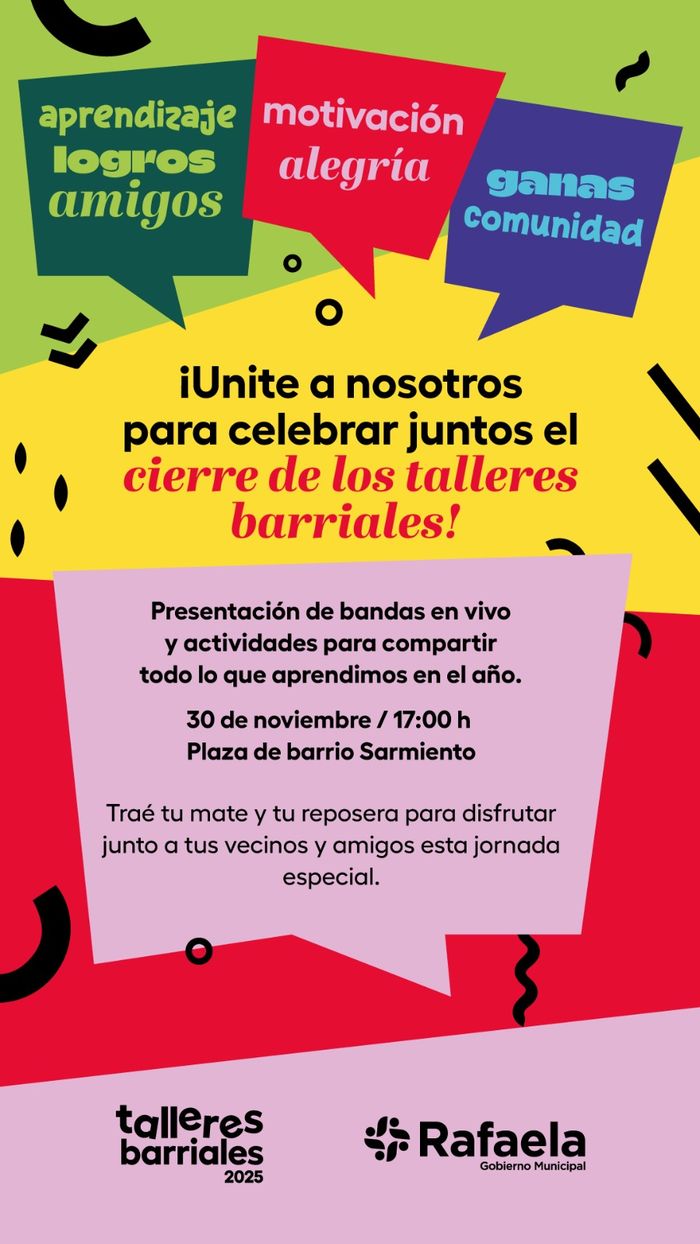 Cierre de Talleres Barriales