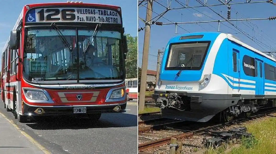 Comienza a regir el aumento para colectivos y trenes