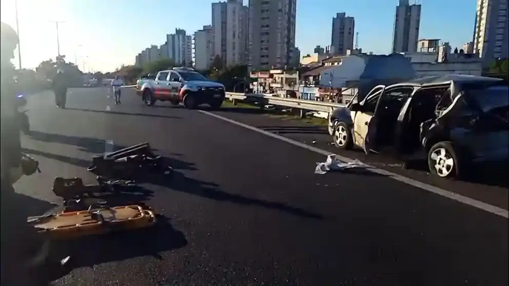 Choque múltiple en la General Paz: ocho heridos y un operativo de emergencia en Villa Lugano