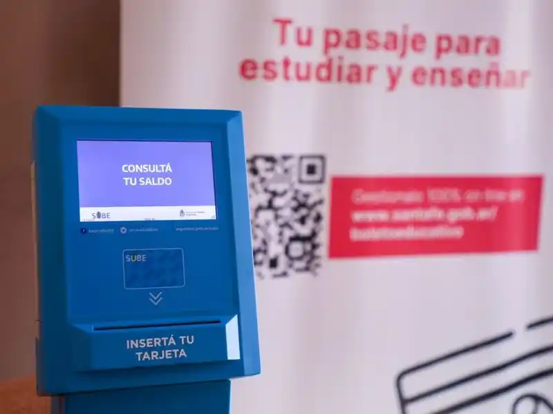El trámite se realiza en las Terminales Automáticas SUBE.