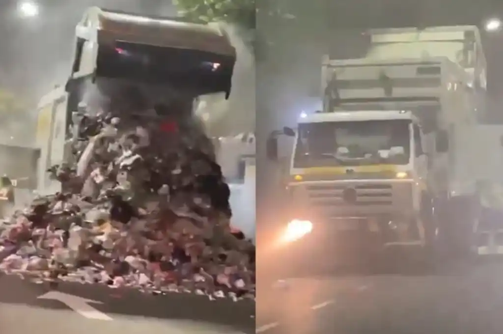 Quejas en la Ciudad por montañas de basura que tiraron los camiones en las calles