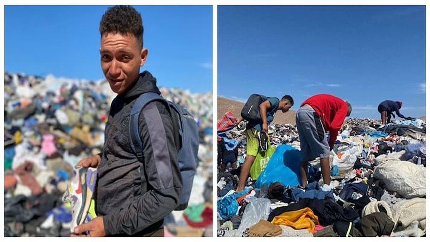¡CRÓNICAS DE LA MIGRACIÓN venezolana! Caminaron hasta Chile y ahora recogen ropa en un basurero