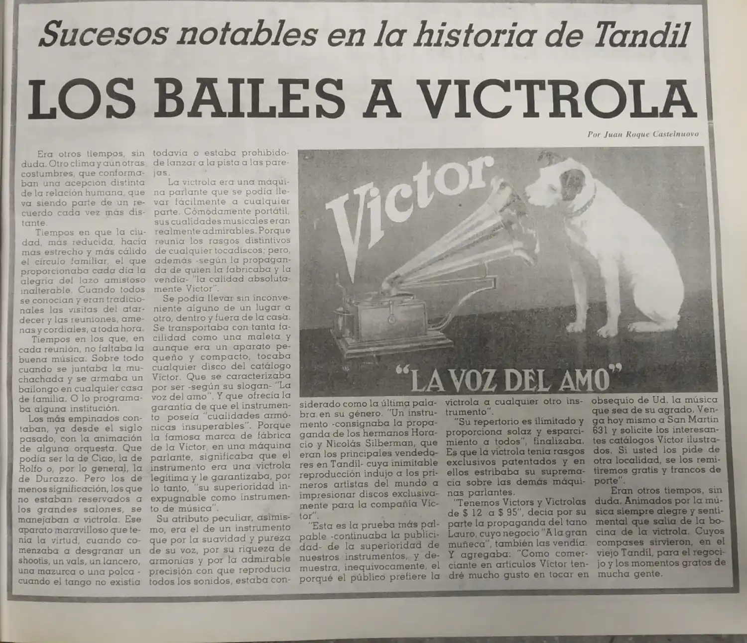Los bailes a Victrola