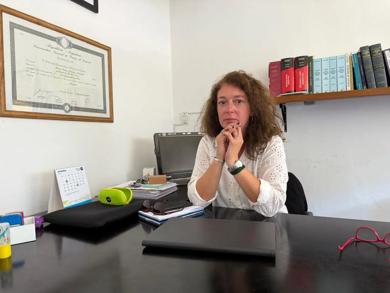 Fernanda Menéndez, representante legal de la familia de Milagros.