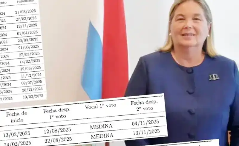 Juicio político a Medina de Rizzo: los documentos revelan demoras sistemáticas en la Sala Laboral