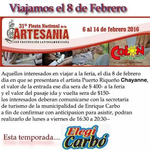 Viaje a la Fiesta Nacional de la Artesanía