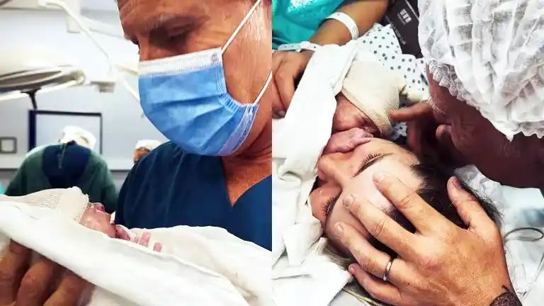 Papá de nuevo. Fantino presentó a su hijo
