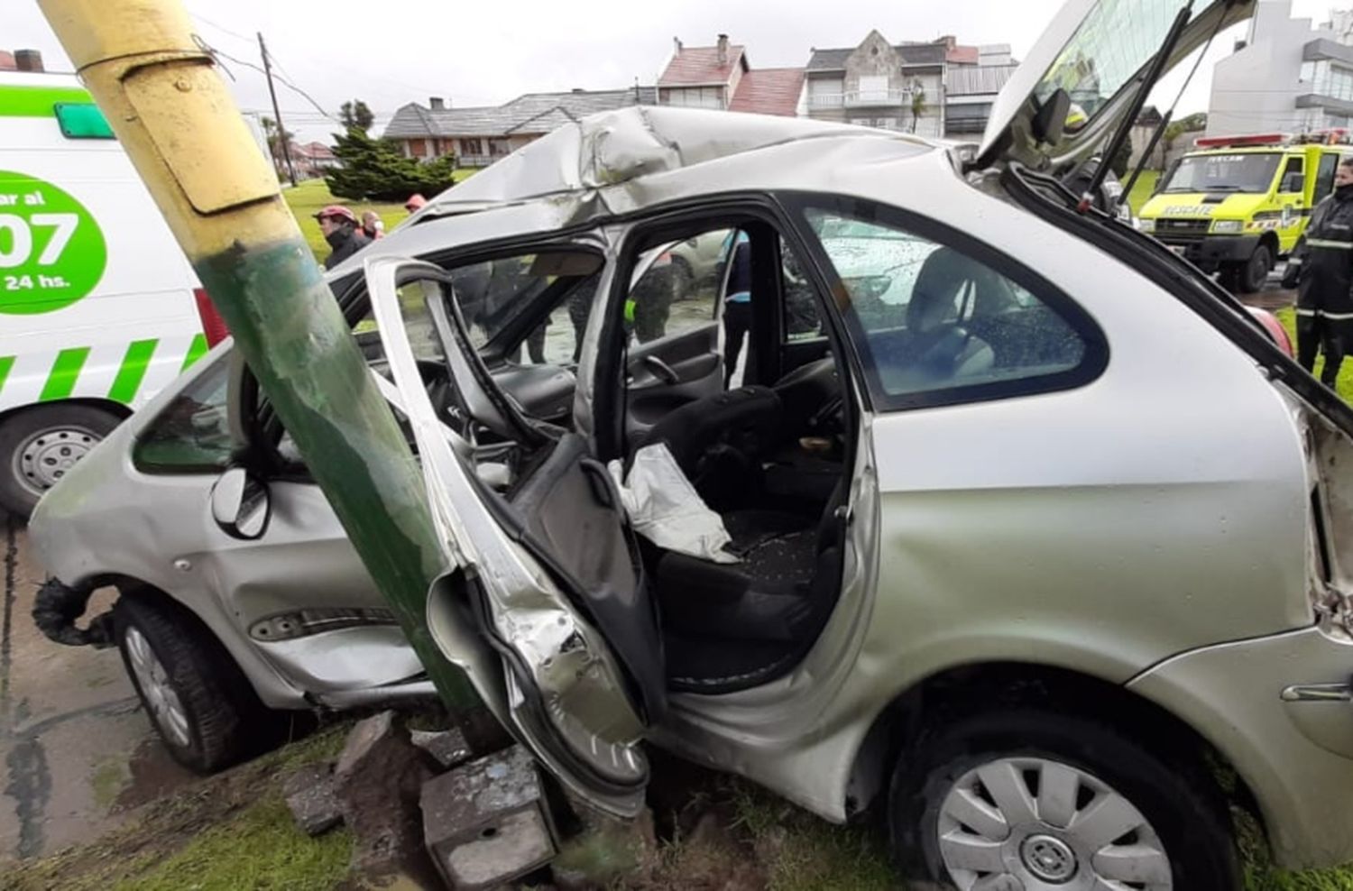 Accidente en Mario Bravo y la costa