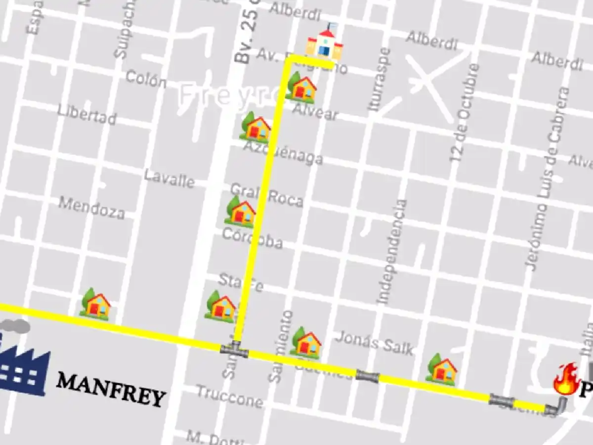 Una obra que “abre el  grifo” del GNC en Freyre 