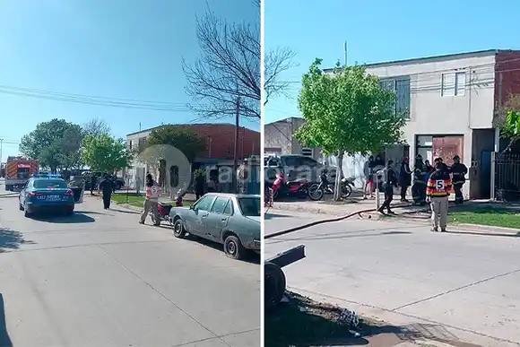 Principio de incendio en barrio Italia requirió la presencia de Bomberos