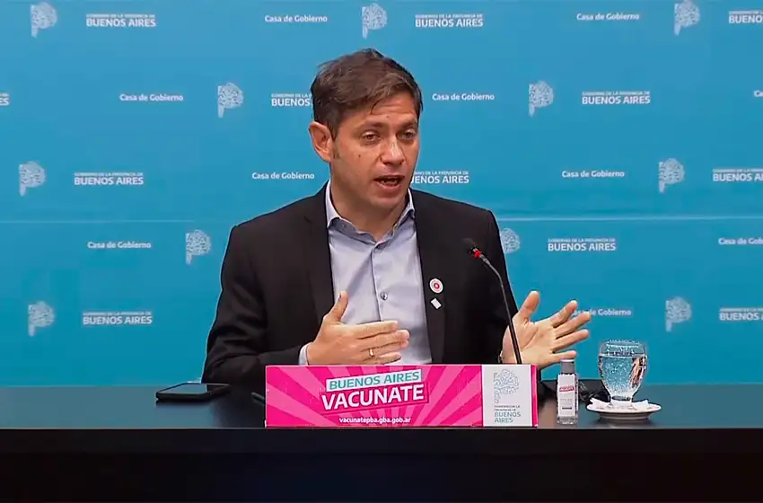 Kicillof anunció la vacunación libre para personas mayores de 18 años a partir del viernes