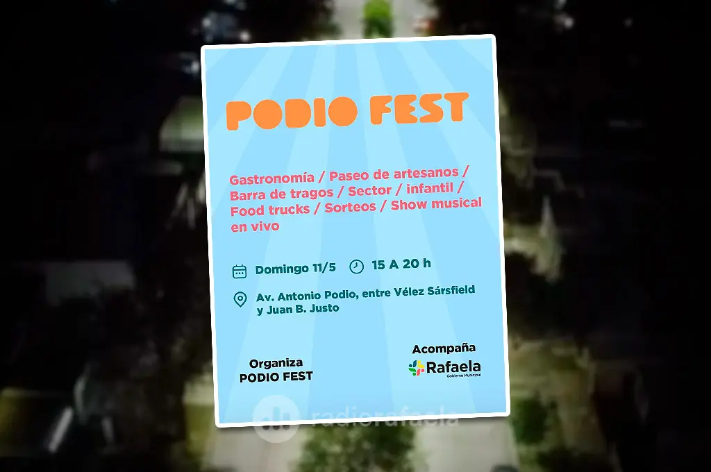 Domingo a pura "Podio Fest": “Los invitamos a todos a traer su equipo de mate, el sillón y pasar una linda tarde”