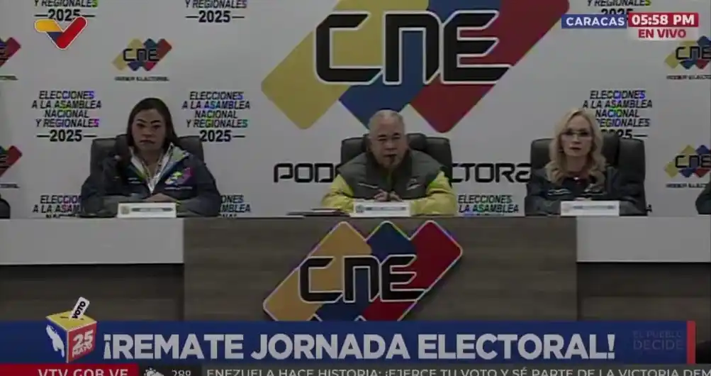 CNE anuncia «PRÓRROGA» de las votaciones:  «por una hora y mientras haya gente en la cola»