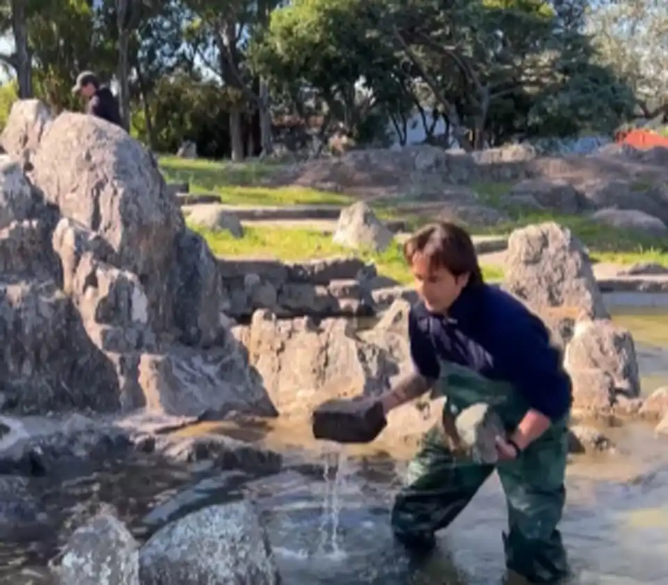 El Municipio compartió un video donde se trabajaba en el lugar