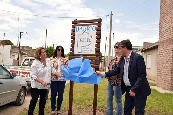 Entregaron viviendas a los afiliados al Círculo de Educadores de Lobería