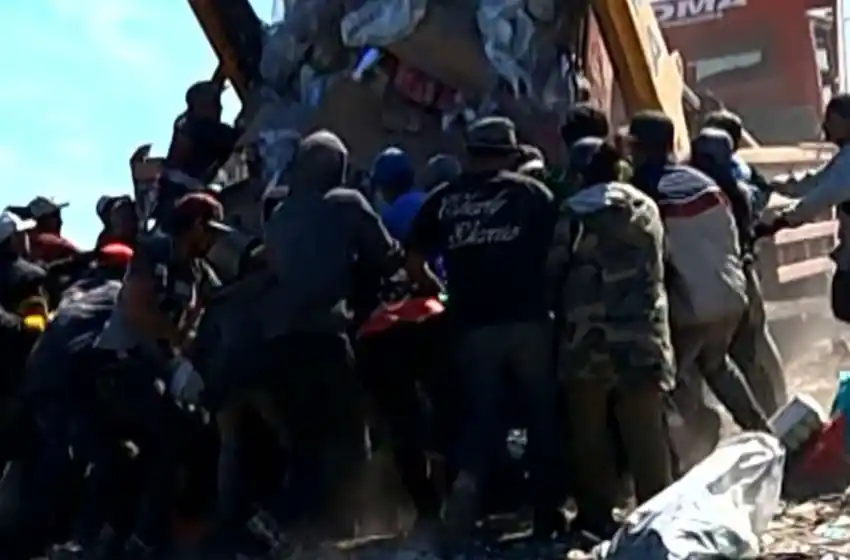 Impactante video: en Mar del Plata se abalanzan sobre un camión de residuos para encontrar comida