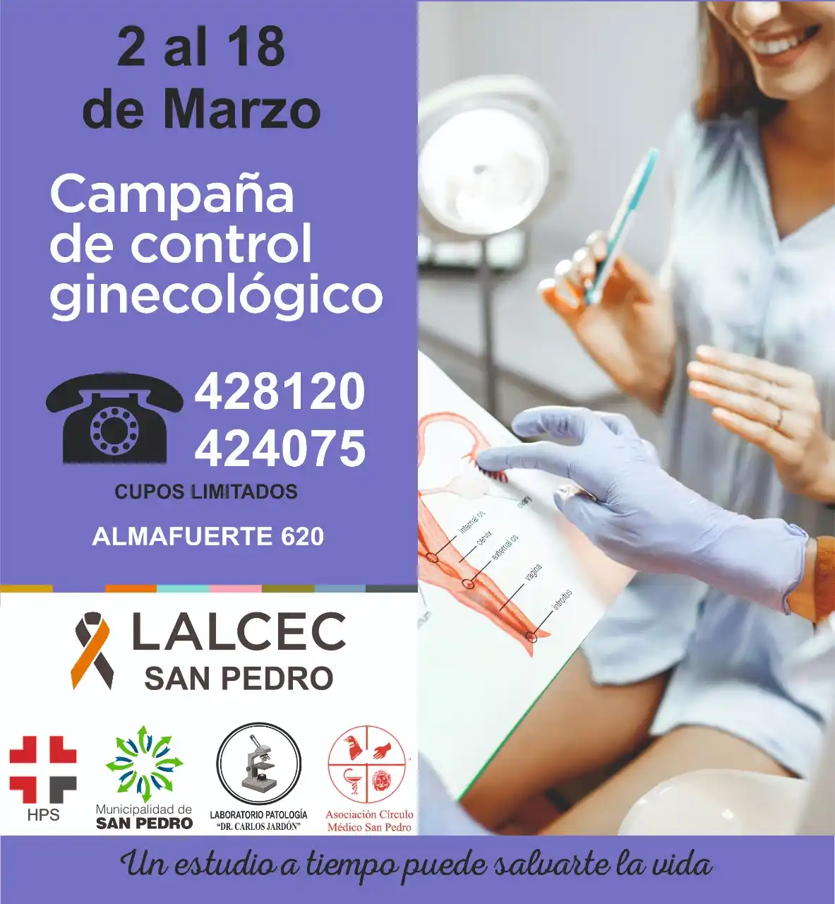Campaña de control ginecológico en Lalcec