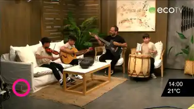 El grupo Esencia le puso música al mediodía de Eco Tv