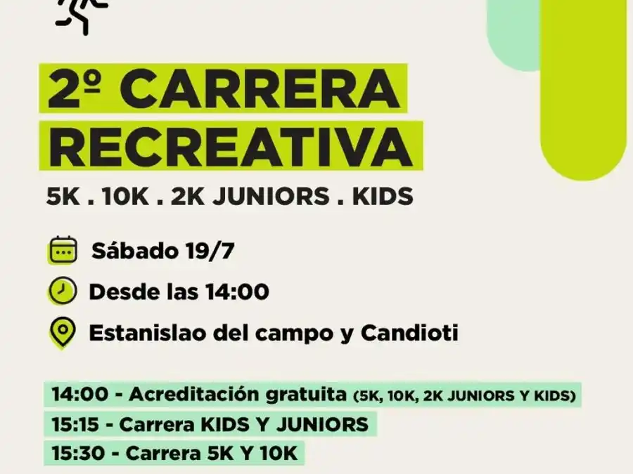 Se corre el sábado desde las 14 en e Estanislao del Campo y Candioti. Foto:Prensa Municipalidad de Rafaela