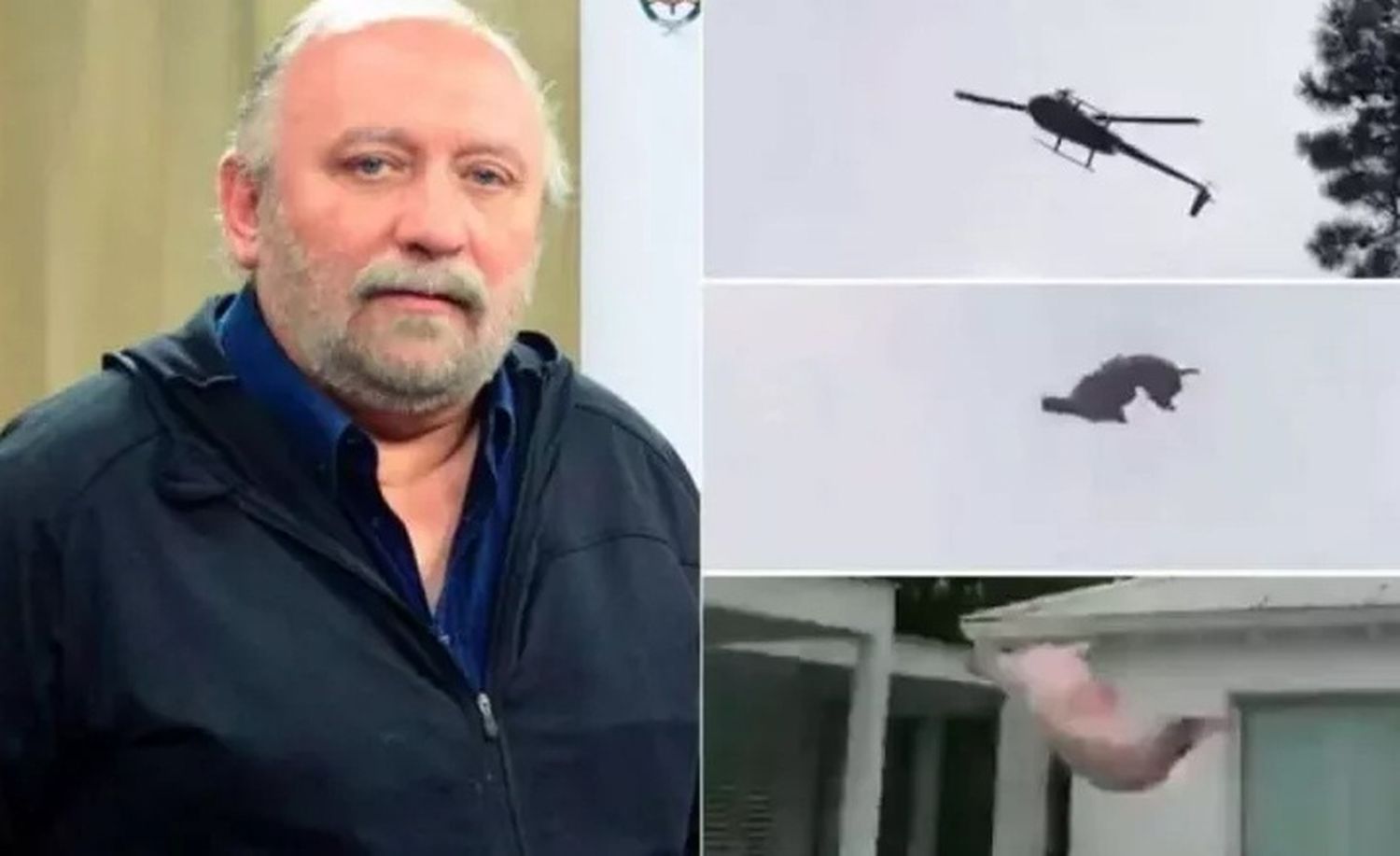 El Doctor Romero confirmó que el chancho lanzado desde el helicóptero estaba vivo