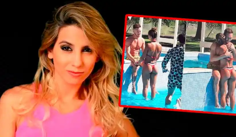 Cinthia Fernández "cariñosa" con un compañero de Mahatma