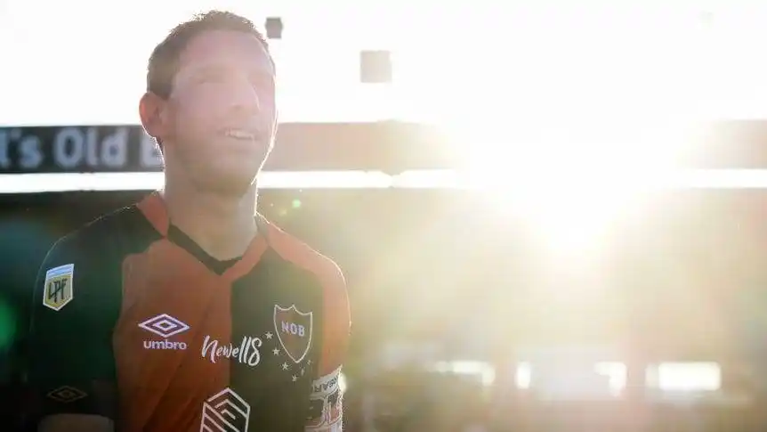 Maxi Rodríguez, titular ante Banfiel en su último partido como local en Rosario