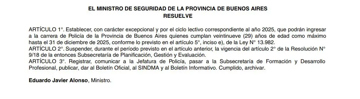 resolución policía