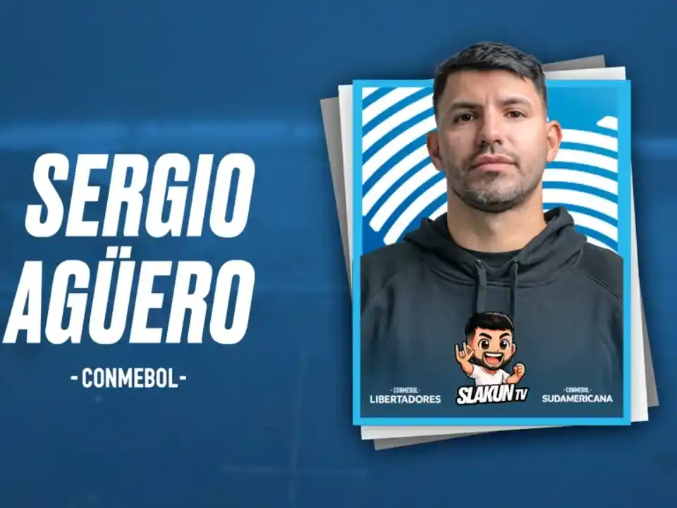Conmebol y Sergio 'Kun' Agüero, conductor en el canal de streaming SlakunTV, llegaron a un acuerdo para que el exfutbolista pueda utilizar imágenes de las copas Libertadores y Sudamericana en sus transmisiones.Foto:NA