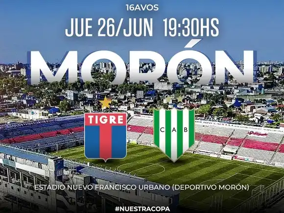 Tigre y Banfield por la Copa Argentina: hora y TV