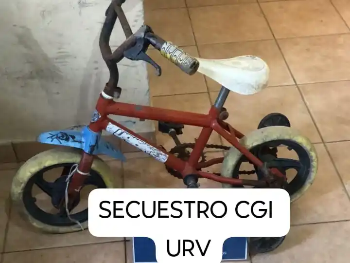 Encontraron una bici infantil abandonada y la secuestraron