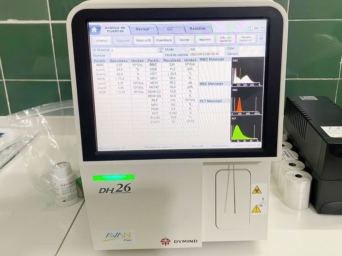 El servicio de Laboratorio del hospital de Alcaraz sumó equipamiento