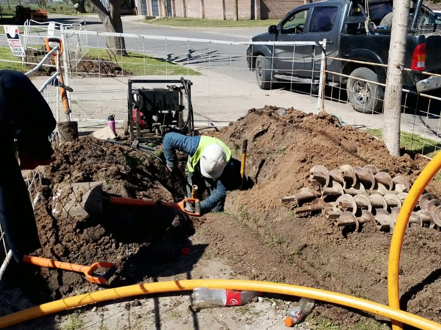 Los trabajos se ejecutan en diferentes puntos del pueblo