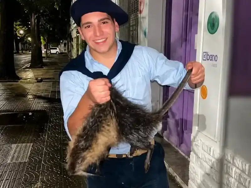 El animal fue brutalmente agredido por Bautista Bravo e Imanol Santerre, ambos oriundos de Huanguelén y radicados en Bahía Blanca por motivos de estudio.