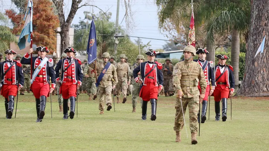 El Regimiento de Concordia celebró el 216° aniversario del Ejército Argentino