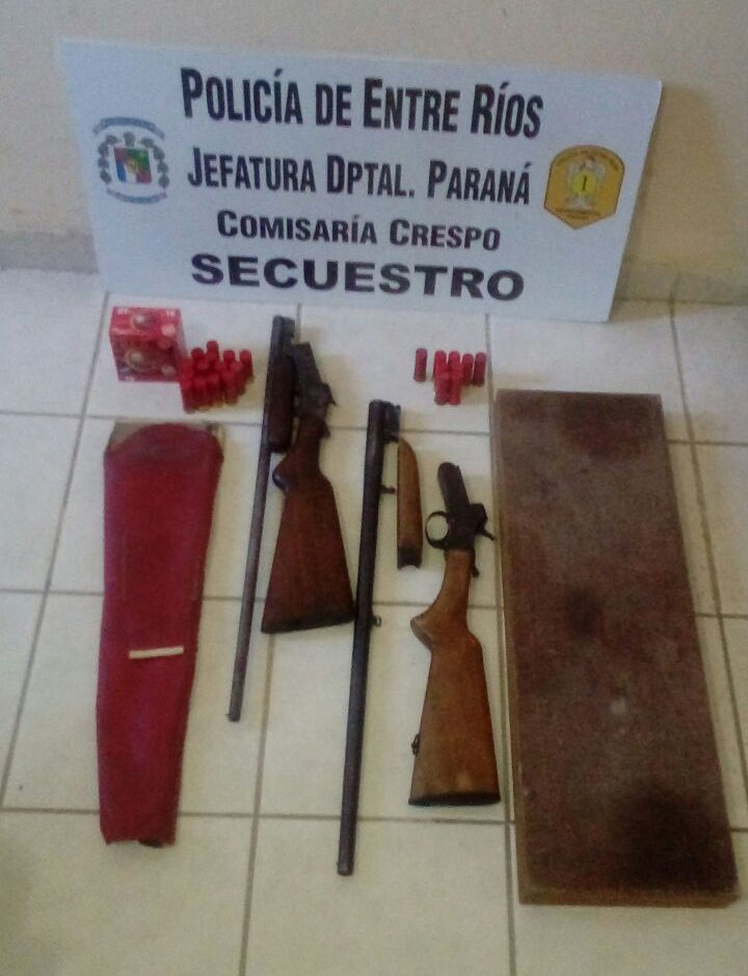 Allanamiento y secuestro de armas