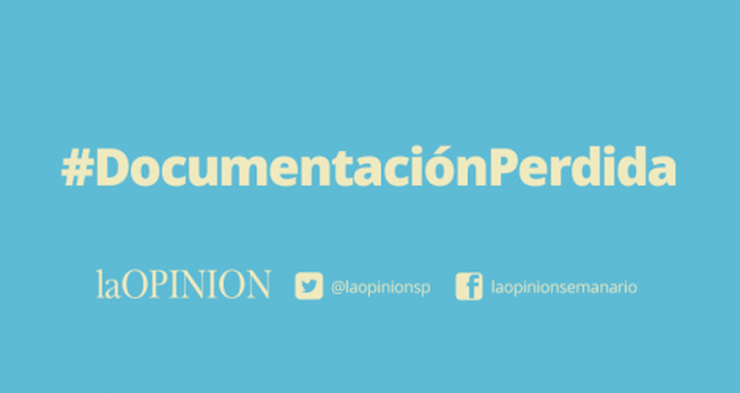 Documentación extraviada