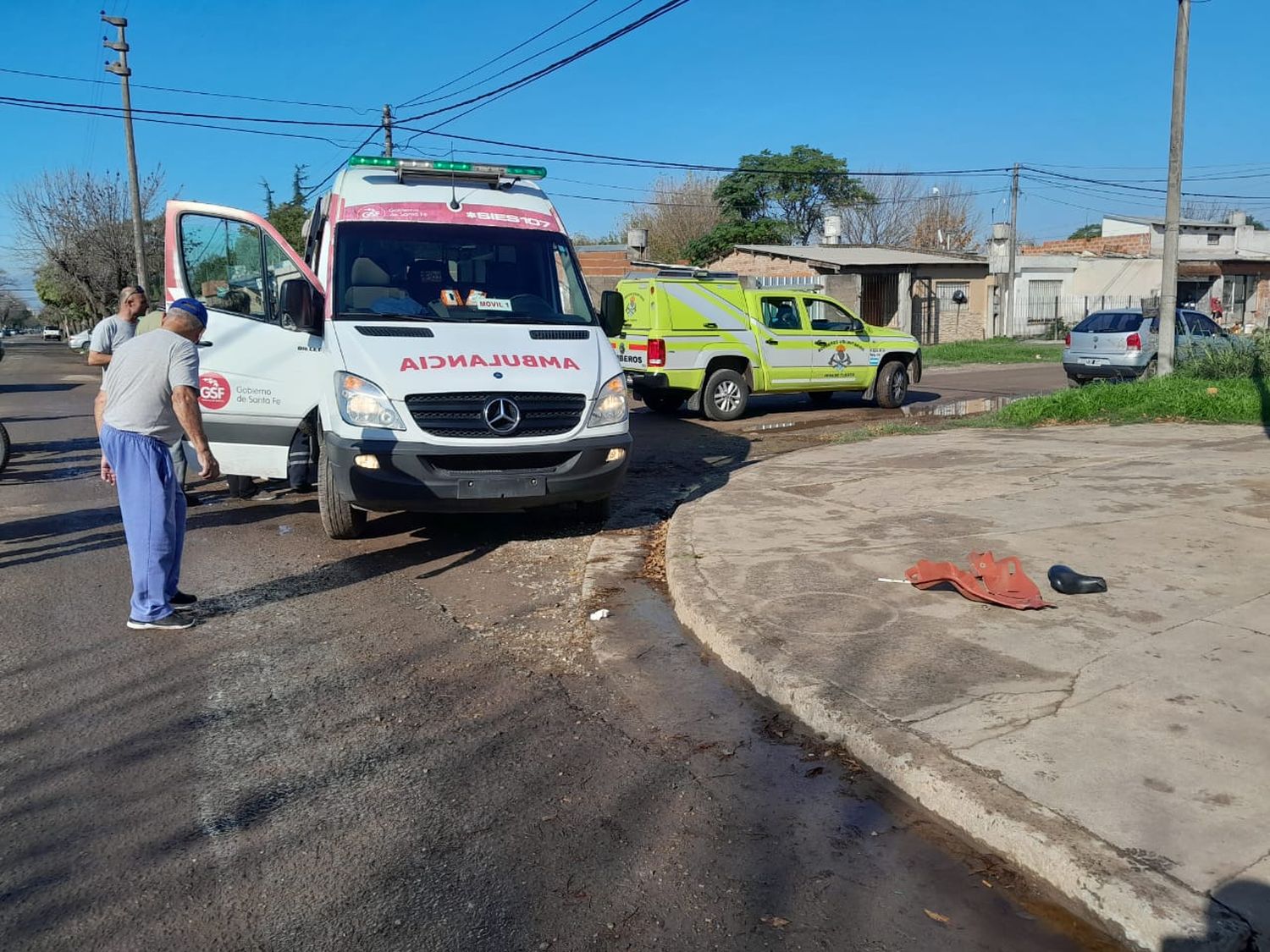 Mediodía accidentado en Venado: tres siniestros viales en una hora