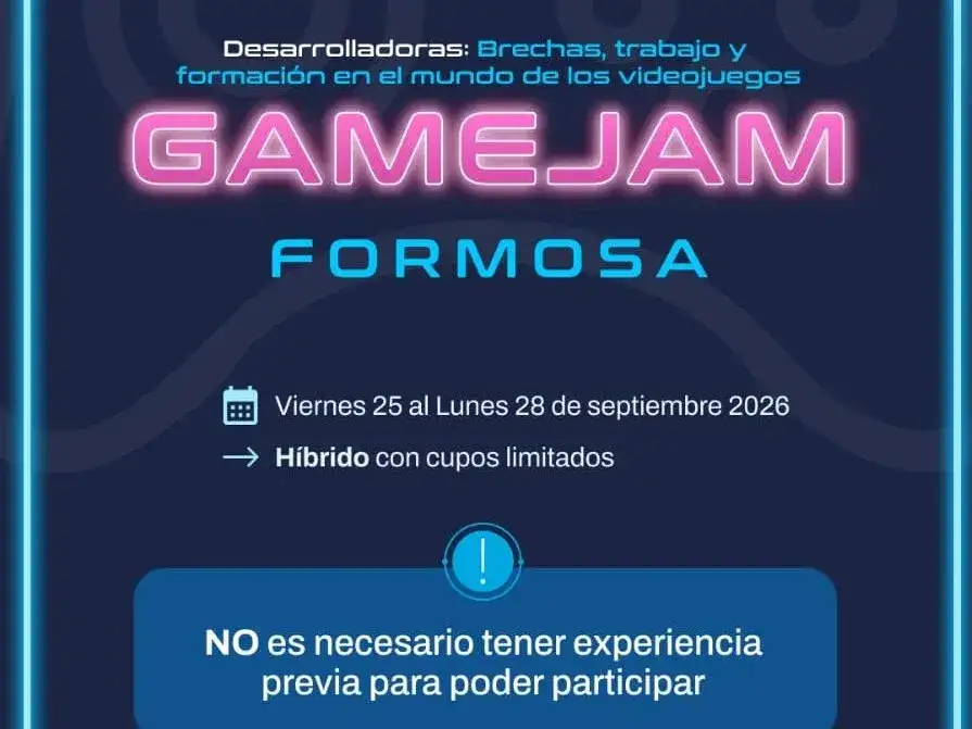 Formosa lanzará oficialmente la "GameJam Desarrolladoras"