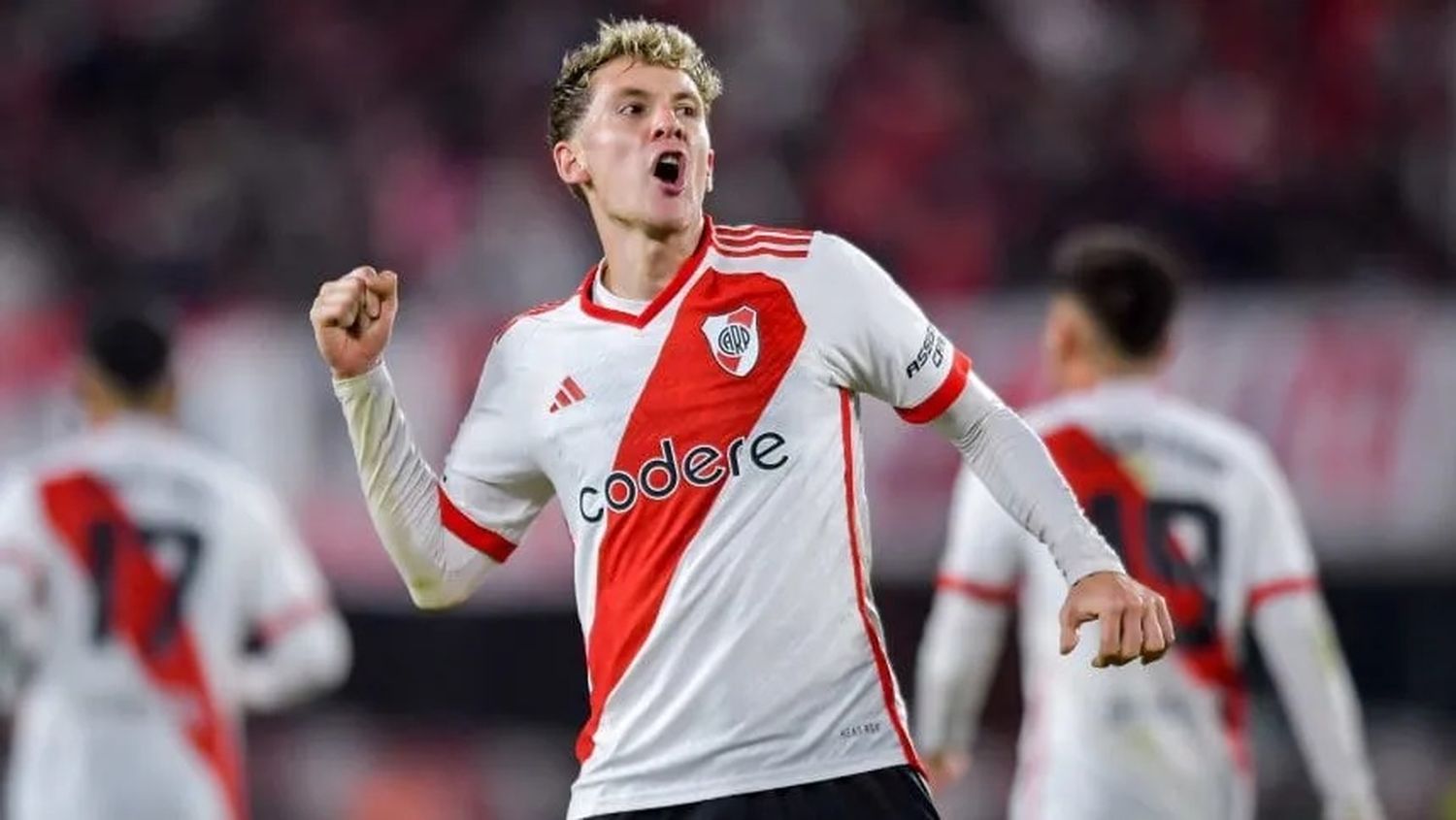 Facundo Colidio, autor de un doblete en River vs. Central Córdoba