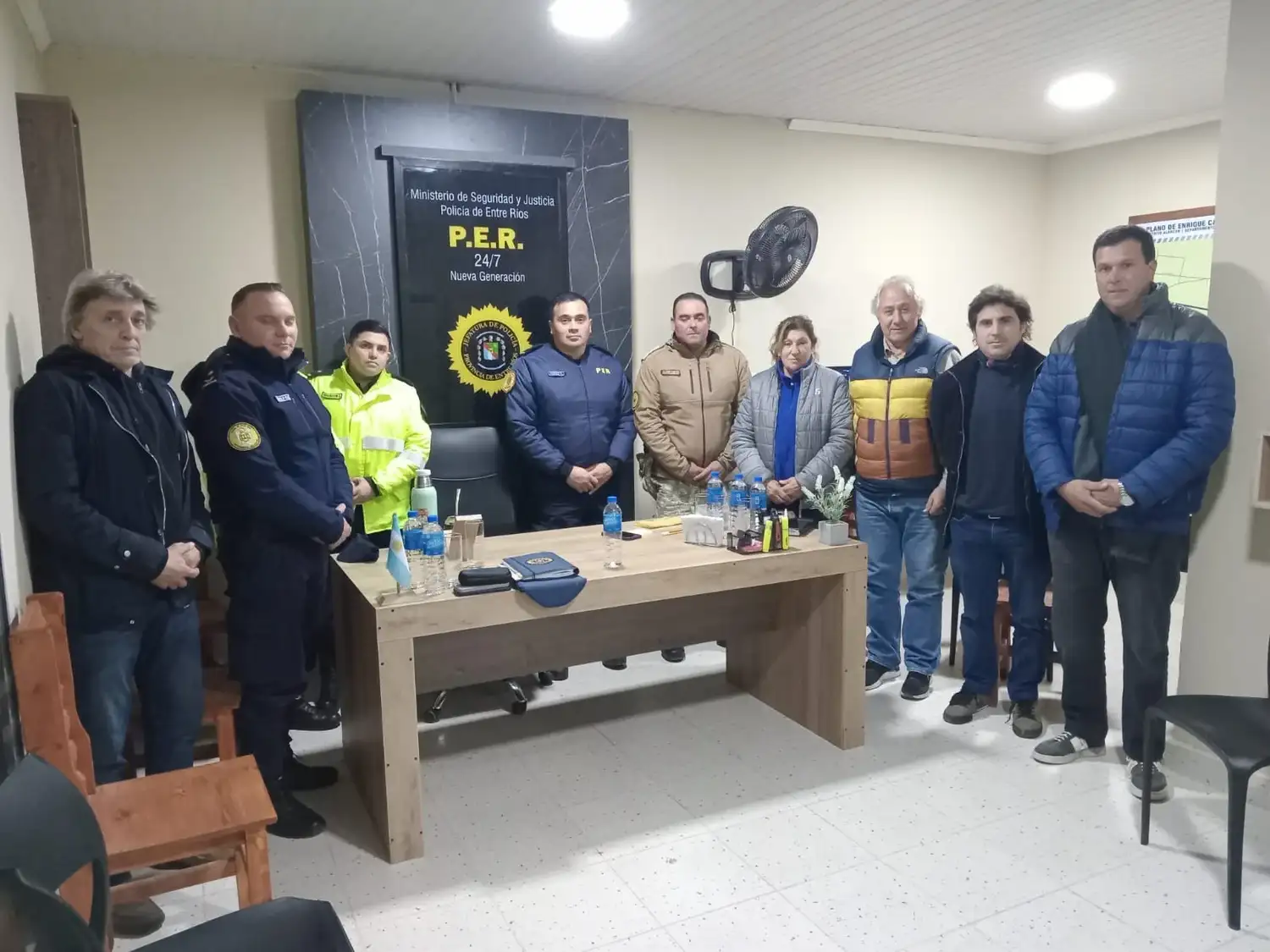 La Policía mantuvo una reunión de trabajo para fortalecer la seguridad en zonas rurales