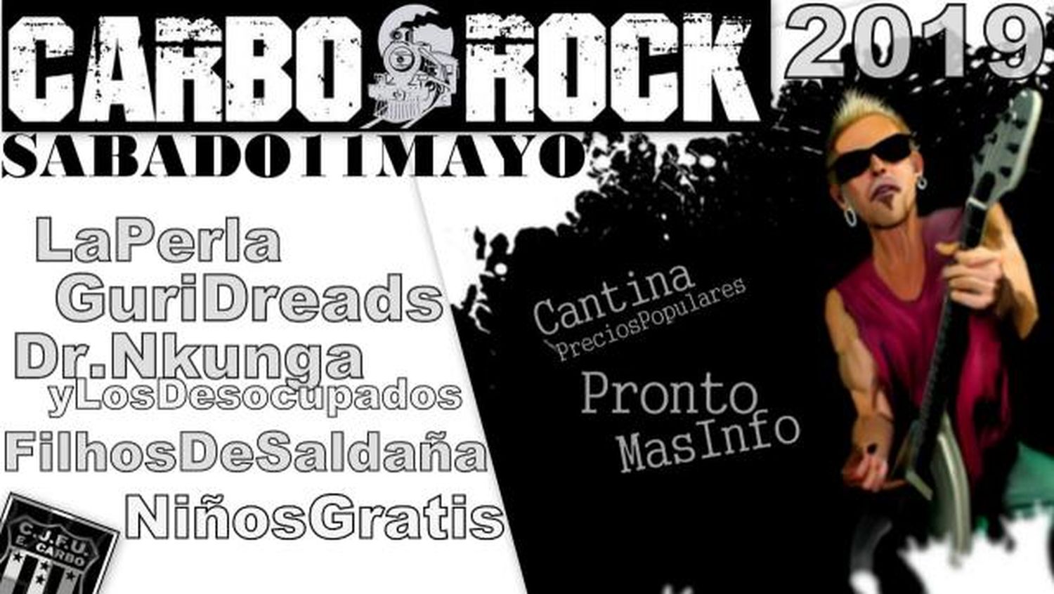Se viene la 3era edición del “Carbó Rock”