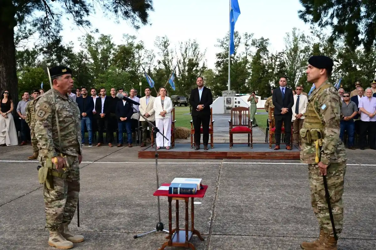 Juan Cruz Bermúdez Ávila asumió como jefe del Escuadrón de Exploración de Caballería Blindado II