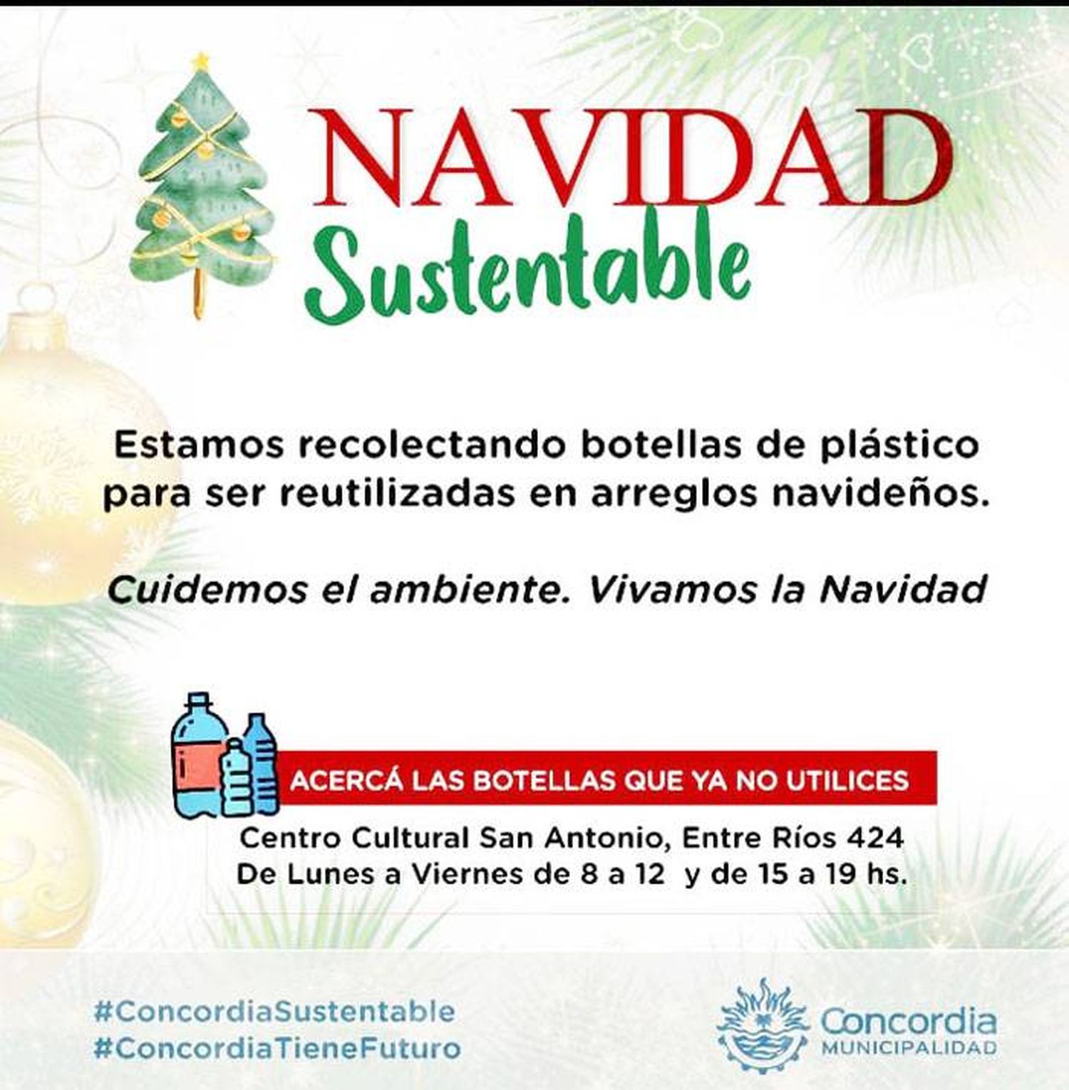 Campaña masiva para  recolectar y reciclar botellas