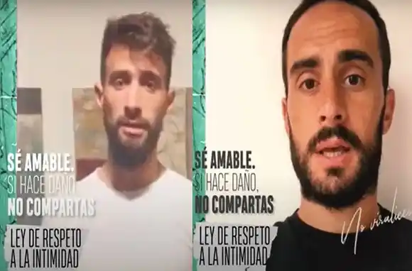 Jugadores de Central y Newells se unieron en una campaña para concientizar sobre la viralización de imágenes íntimas