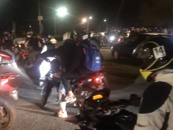 "Que en paz descanses Juan": realizaron una caravana de motos para despedir al joven accidentado