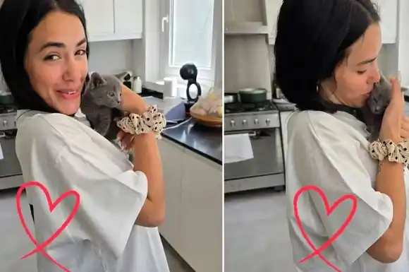 Lali adoptó un gatito rescatado y enterneció a todos sus seguidores