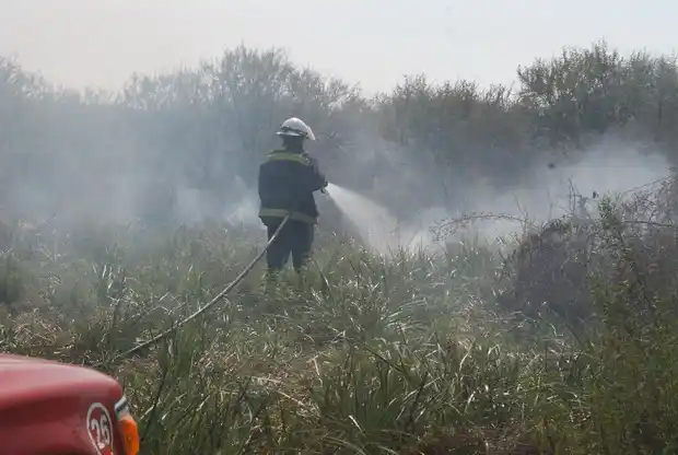 Intenso trabajo de los Bomberos por principio de incendio en terrenos y chacras