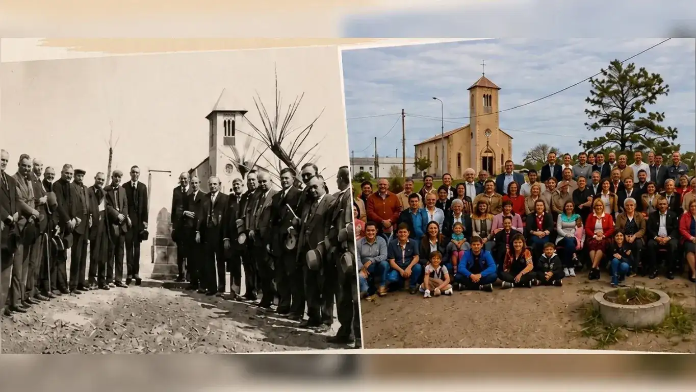 Las fotos que se realizaron en 1936 y 2016.